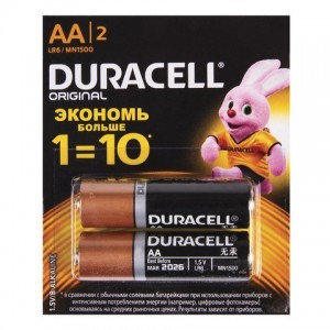 Батарейка DURACELL AA LR6 (пальчиковая) (цена за 2 штуки) AA_33406 