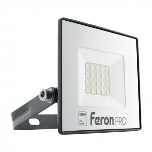 41538 Светодиодный прожектор Feron.PRO LL-1000 IP65 20W холодный свет (6400К) 
