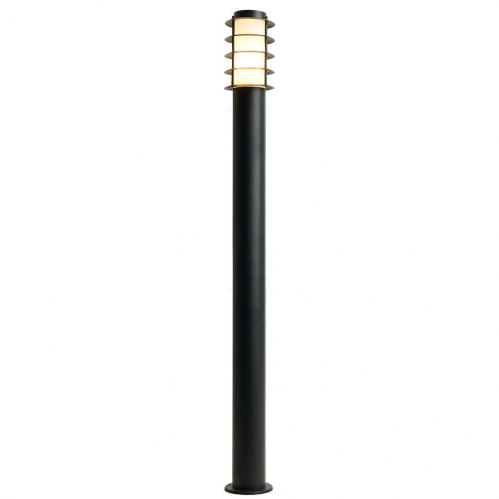Светильник садово-парковый Feron DH047-1100, Техно столб, 18W E27 230V, черный, артикул FERON 51529