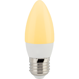 C7LG60ELC Лампа светодиодная Ecola candle   LED  6,0W 220V E27 золотистая свеча (композит) 101x37 