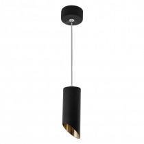Подвесной светильник Feron Barrel tilt ML1818 под лампу GU10, черный золото
