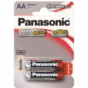 Батарейка PANASONIC Everyday Power AA LR6 (пальчиковая) (цена за 2 штуки) AA_33328 