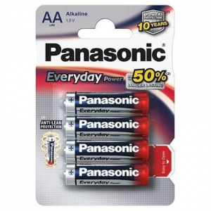 Батарейка PANASONIC Everyday Power AA LR6 (пальчиковая) (цена за 4 штуки) AA_33329 