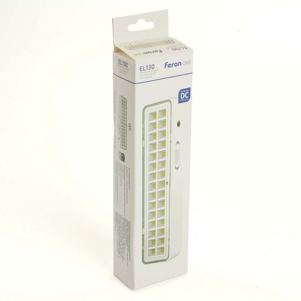 Светильник аккумуляторный Feron.One, 30LED DC, белый, EL130, артикул FERON 48987