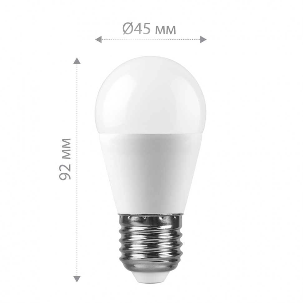 Лампа светодиодная Feron LB-950 Шарик E27 13W 175-265V 6400K, артикул FERON 38106