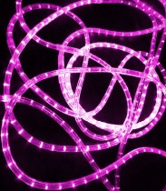 Светодиодный дюралайт 2-х провод. 100 метров розовый Rich LED