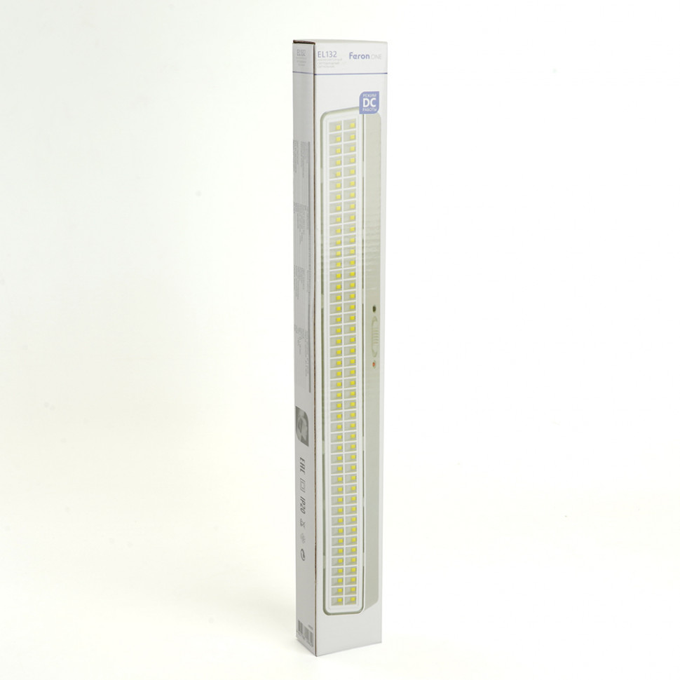 Светильник аккумуляторный Feron.One, 90LED DC, белый, EL132, артикул FERON 48989