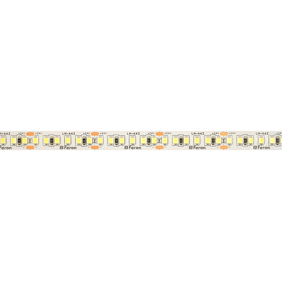 Светодиодная LED лента Feron LS502, 180SMD(2835)/м 16Вт/м 24V 30000*10*1.22мм 6000К 30м IP20, артикул FERON 53091
