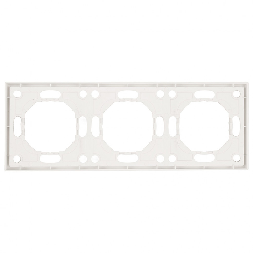 Рамка STEKKER, PFR00-5003-01 3-местная, серия Эмили, белый фарфор, soft touch, артикул STEKKER 49886