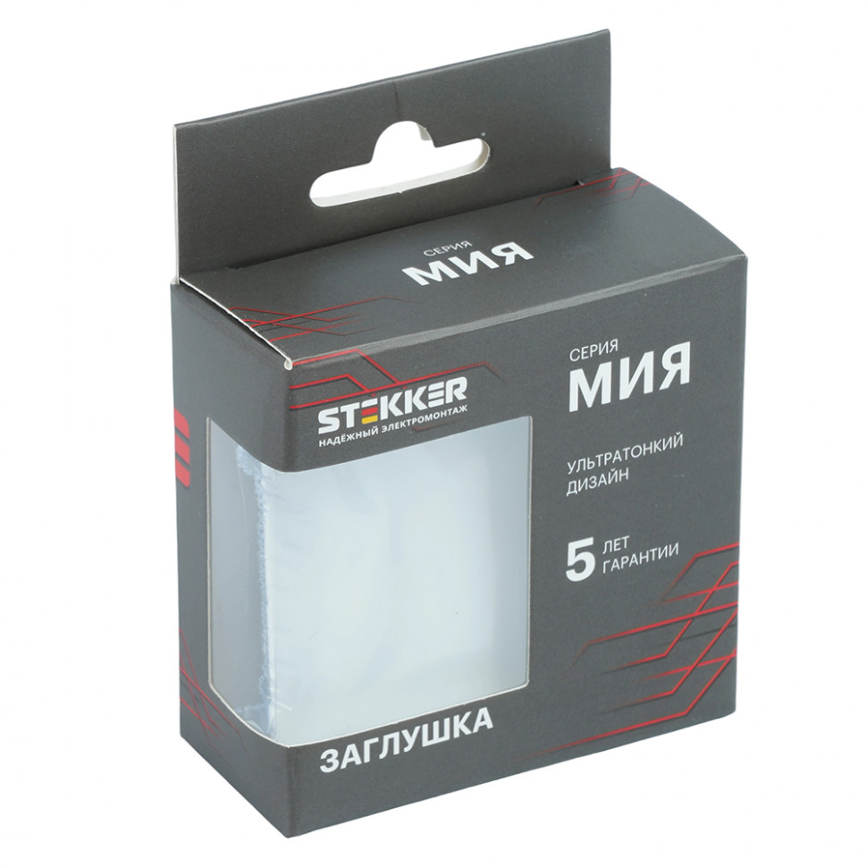 Заглушка (механизм), STEKKER, серия Мия, RST00-3116-01, белая магнолия, артикул STEKKER 50469