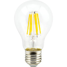 Лампа светодиодная Ecola classic   LED Premium 10,0W A60 220-240V E27 2700K 360° filament прозр. нитевидная (Ra 80, 100 Lm/W, КП=0) 105x60 N7LW10ELC 