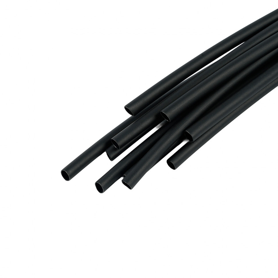 HSTG-321-100BK Термоусадочная трубка клеевая 3,2/1,0 длина 100 см., усадка 3:1, черный, артикул STEKKER 39751