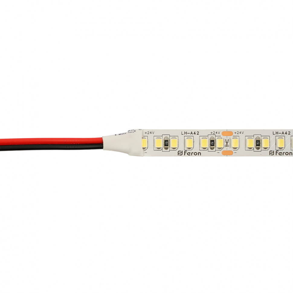 Светодиодная LED лента Feron LS502, 180SMD(2835)/м 16Вт/м 24V 30000*10*1.22мм 4000К 30м IP20, артикул FERON 53090