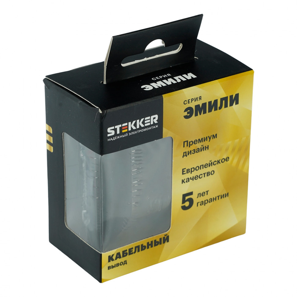 Кабельный вывод (механизм), STEKKER, серия Эмили, RST00-5119-09, антрацит, soft touch, артикул STEKKER 50363