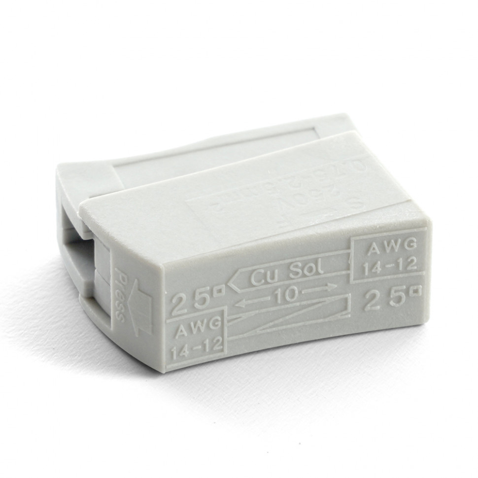 Клемма для светильников, двусторонняя STEKKER, LD224-101, артикул STEKKER 32387