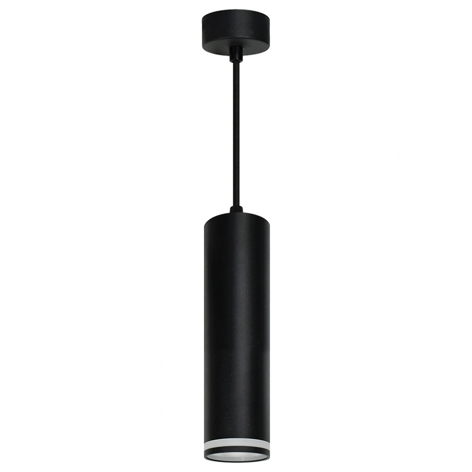 Светильник потолочный Feron ML1708 Barrel LUNA на подвесе  MR16 35W 230V, черный 55*200, артикул FERON 48082