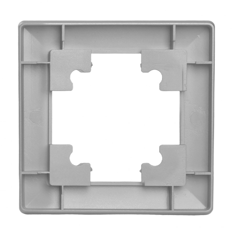 Рамка STEKKER, PFR00-7001-03 1-местная, пластик, серия Катрин, серебро, артикул STEKKER 39797