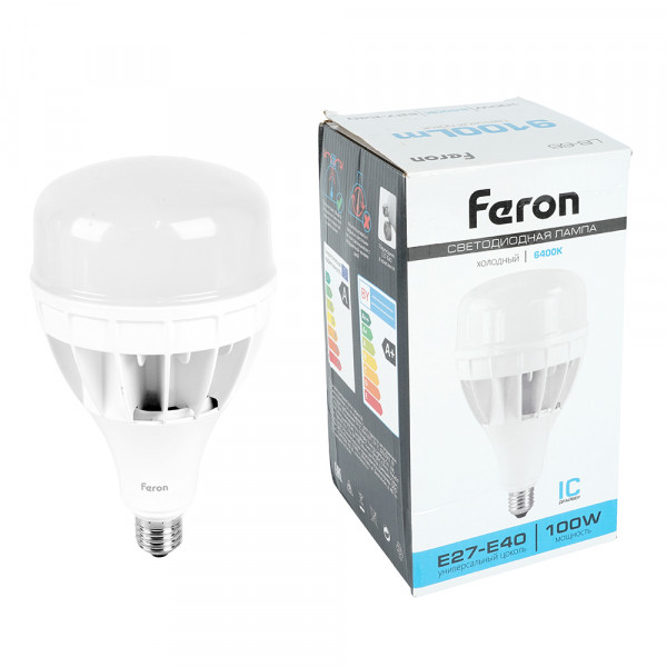 Лампа светодиодная Feron LB-65 E27-E40 100W 175-265V 6400K