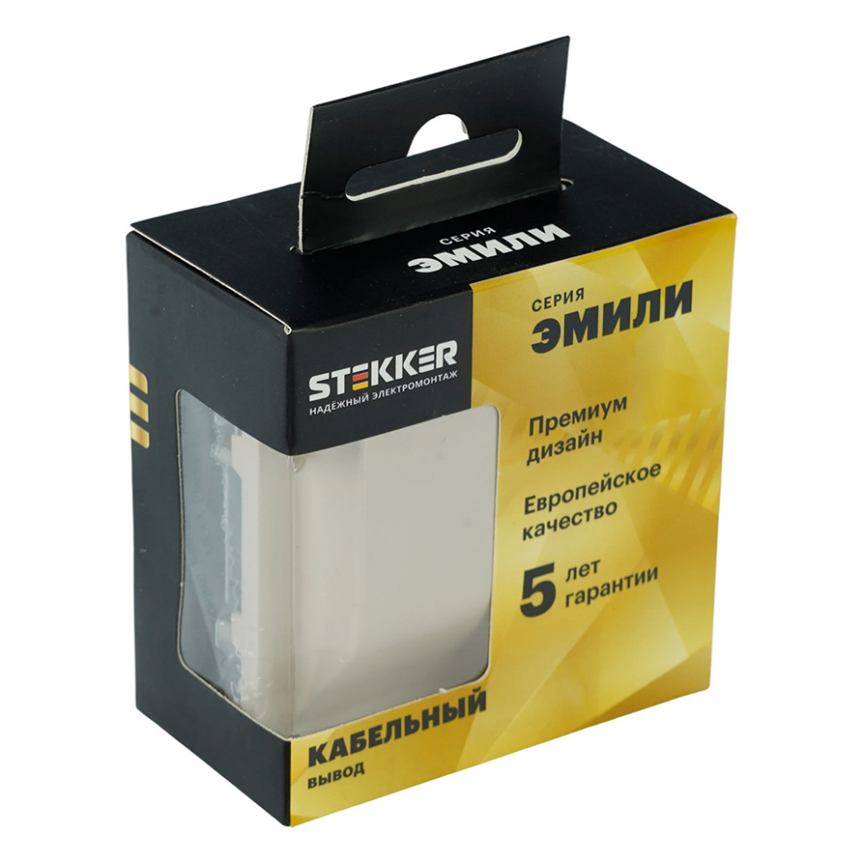 Кабельный вывод (механизм), STEKKER, серия Эмили, RST00-5119-08, кашемир, soft touch, артикул STEKKER 50362