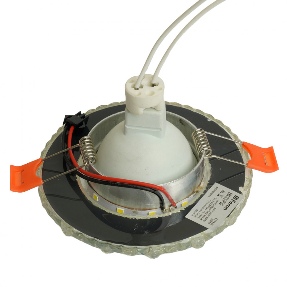 Светильник встраиваемый с LED подсветкой Feron CD941 потолочный MR16 G5.3 прозрачный, артикул FERON 32654