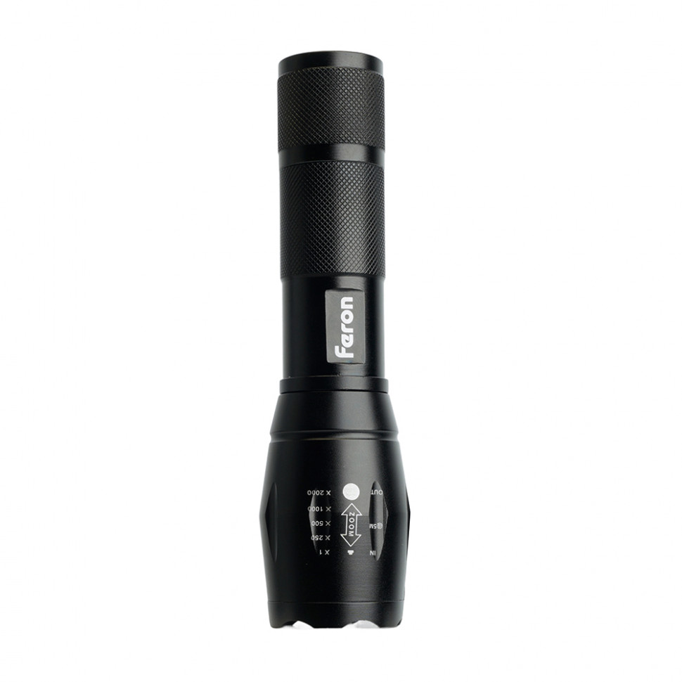 Фонарь ручной Feron TH2400 с аккумулятором USB ZOOM, артикул FERON 41682