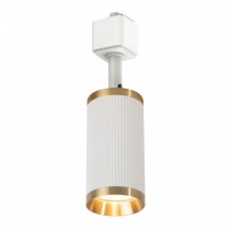 Трековый светильник Feron AL174 Gatsby под лампу GU10 на однофазный шинопровод, белый, античное золото