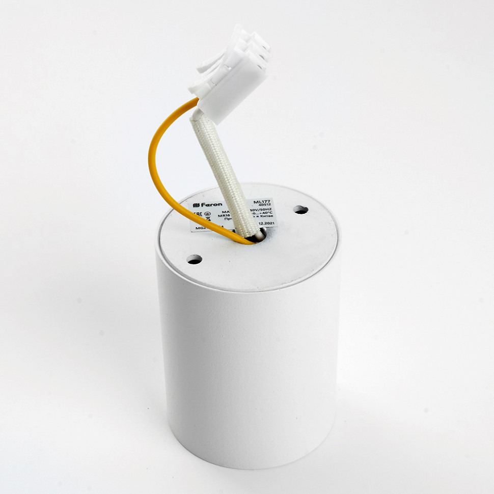Светильник потолочный Feron ML177 MR16 GU10 35W 230V, белый, артикул FERON 40512