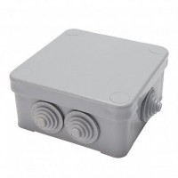 Коробка разветвительная STEKKER EBX10-37-44 250/380В, 10А, IP44, 7 вводов, светло-серая (КЭМ 5-10-7 (П))