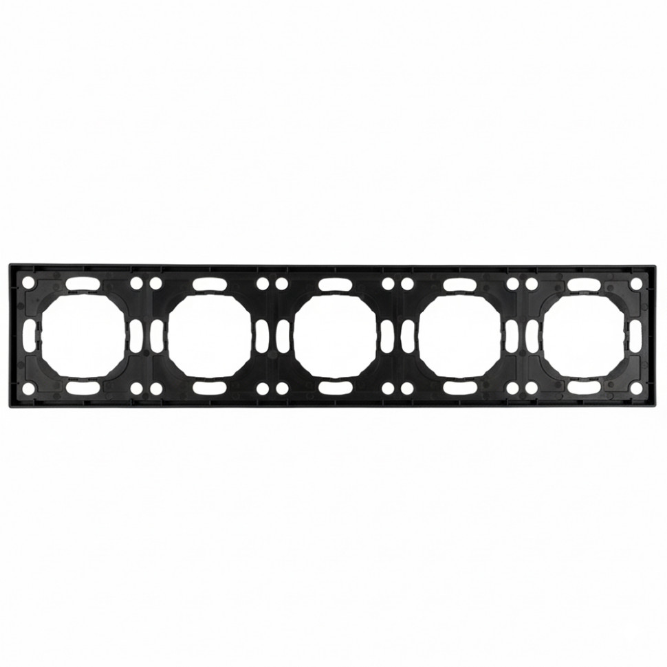 Рамка STEKKER, PFR00-5005-05 5-местная, серия Эмили, черный уголь, soft touch, артикул STEKKER 49862
