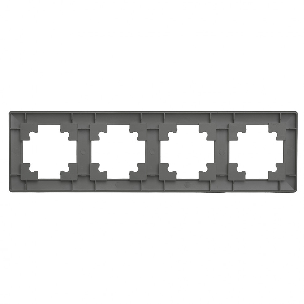 Рамка STEKKER, PFR00-7005-06 5-местная, пластик, серия Катрин, графит, артикул STEKKER 39811
