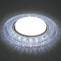 41293 Светильник встраиваемый Feron CD4020 под лампу GX53 с белой LED подсветкой, прозрачный - 41293 Светильник встраиваемый Feron CD4020 под лампу GX53 с белой LED подсветкой, прозрачный