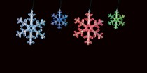 Гирлянда Feron ленточная светодиодная снежинки, многоцветная (RGB), CL108, длина 3 метра