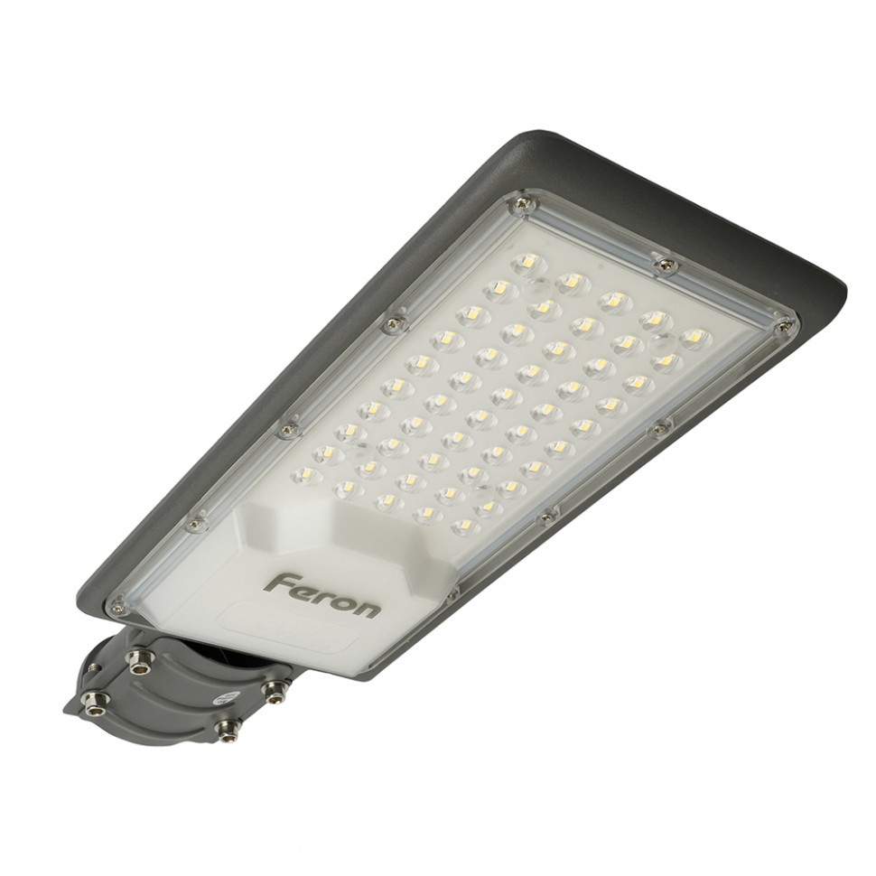 Светодиодный уличный консольный светильник Feron SP3031 30W 6400K 230V, серый, артикул FERON 32576