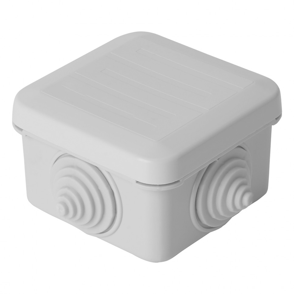 Коробка разветвительная STEKKER EBX10-34-55, 70*70*40мм, 4 ввода, IP55, светло-серая (GE41236), артикул STEKKER 39997
