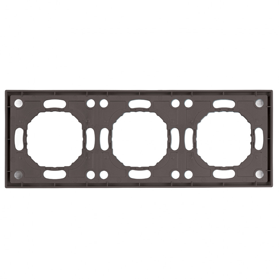 Рамка STEKKER, PFR00-5003-09 3-местная, серия Эмили, антрацит, soft touch, артикул STEKKER 49938