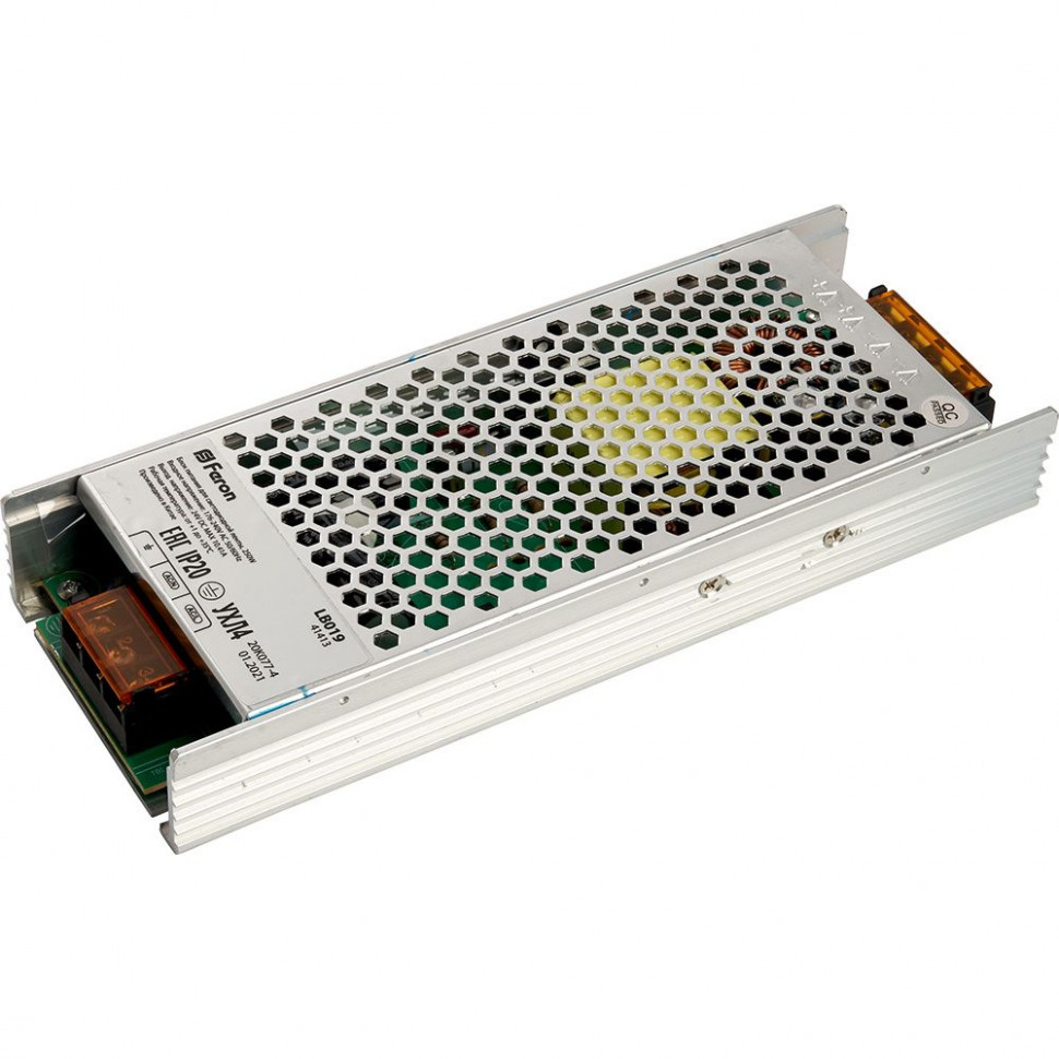 Трансформатор электронный для светодиодной ленты 250W 24V (драйвер), LB019, артикул FERON 41413
