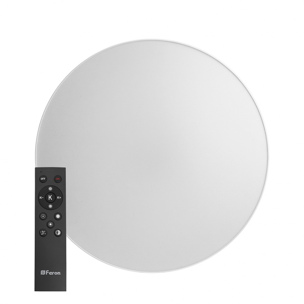 Светодиодный управляемый светильник Feron AL6200 “Simple matte” тарелка 60W 3000К-6500K белый, артикул FERON 48069
