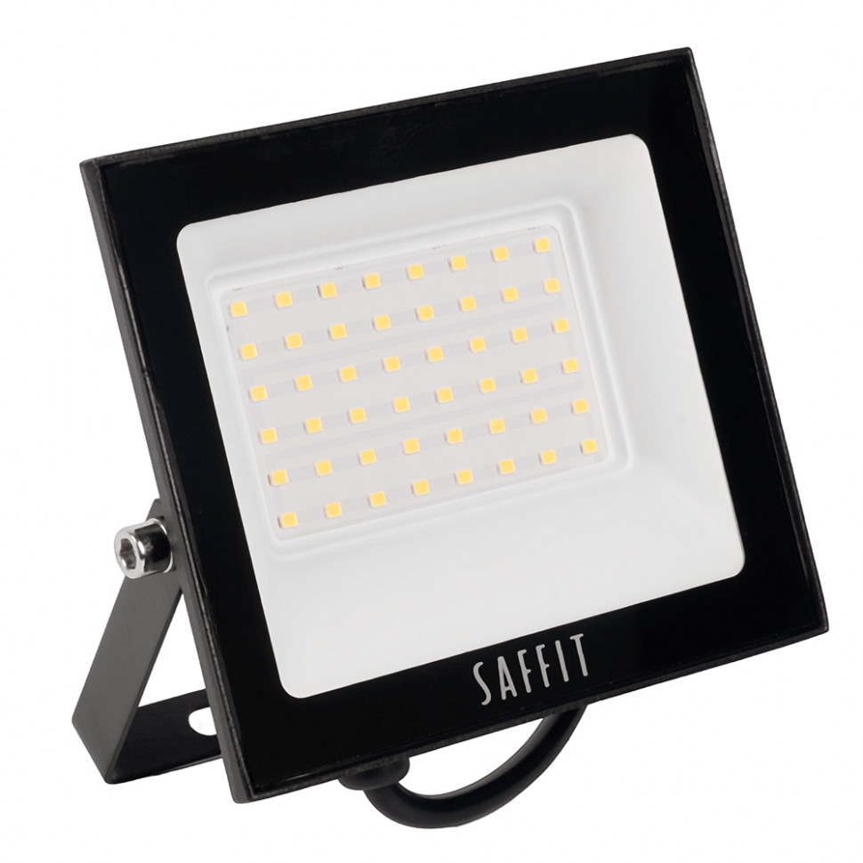 Светодиодный прожектор SAFFIT SFL90-50 IP65 50W 6400K черный, артикул SAFFIT 55066