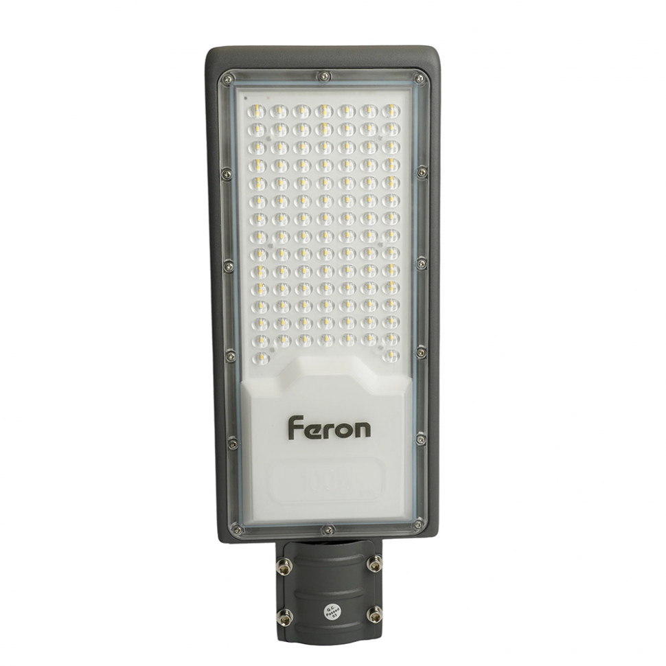 Светодиодный уличный консольный светильник Feron SP3033 100W 6400K 230V, серый, артикул FERON 32578