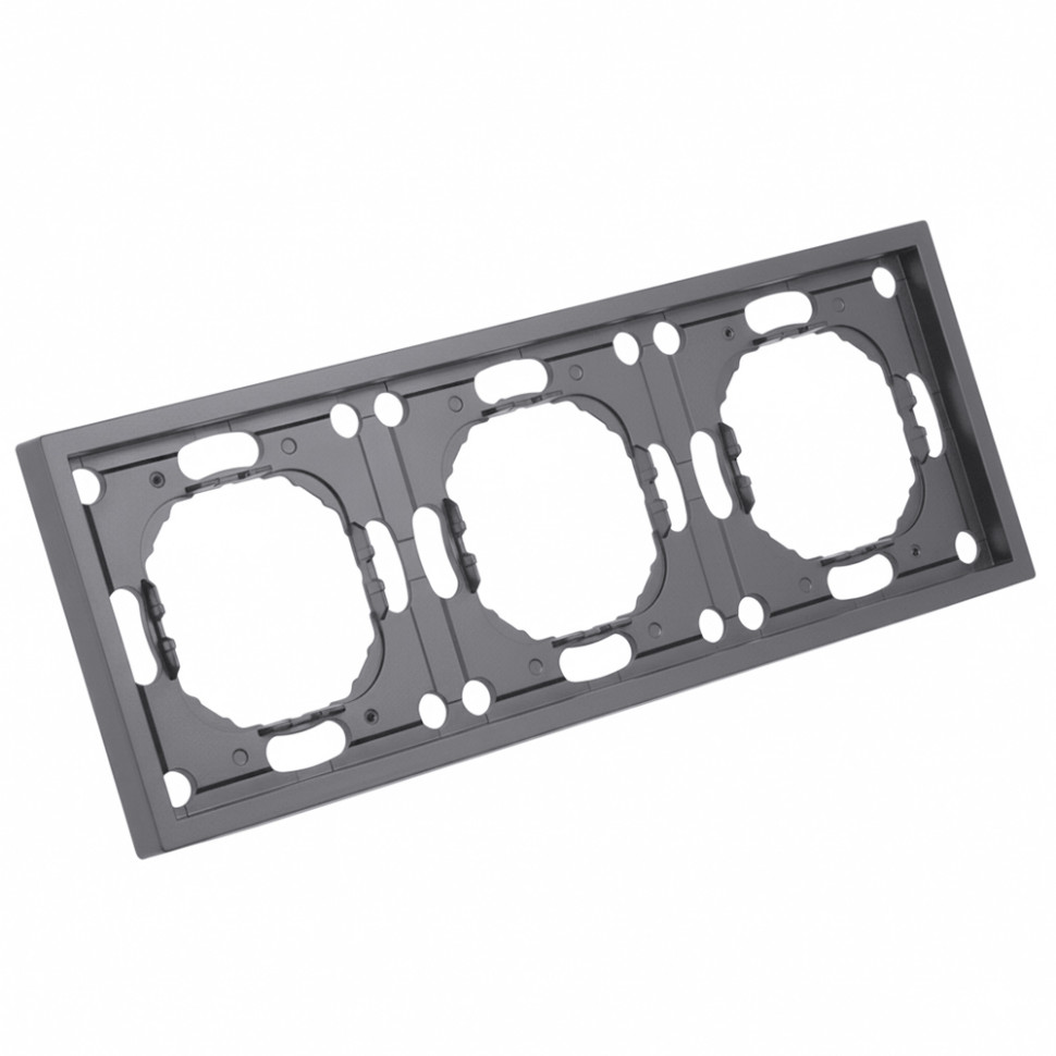 Рамка STEKKER, PFR00-5003-10  3-местная, серия Эмили, платиново-серый, soft touch, артикул STEKKER 49964