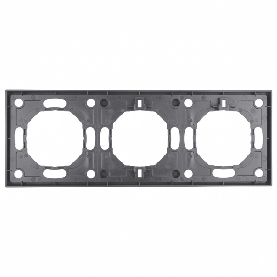 Рамка STEKKER, PFR00-5003-10  3-местная, серия Эмили, платиново-серый, soft touch, артикул STEKKER 49964
