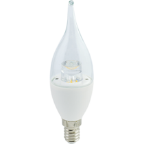 Лампа светодиодная Ecola candle   LED Premium  7,0W 220V  E14 2700K прозрачная свеча на ветру с линзой (композит) 126x37