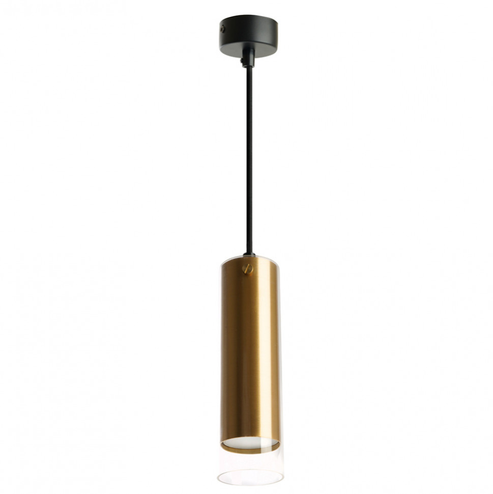 Светильник потолочный Feron ML1898 Barrel LUMINA levitation на подвесе MR16 35W 230V, золото, черный, 55*200, артикул FERON 48747