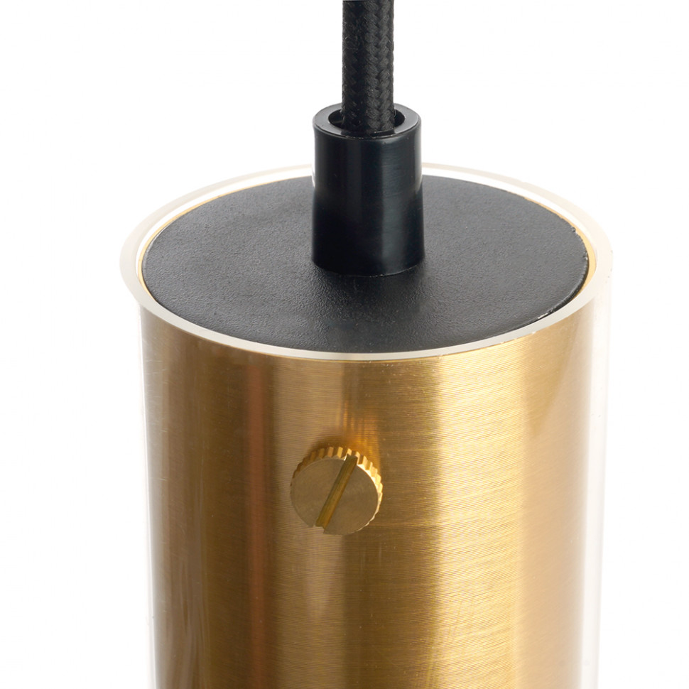 Светильник потолочный Feron ML1898 Barrel LUMINA levitation на подвесе MR16 35W 230V, золото, черный, 55*200, артикул FERON 48747