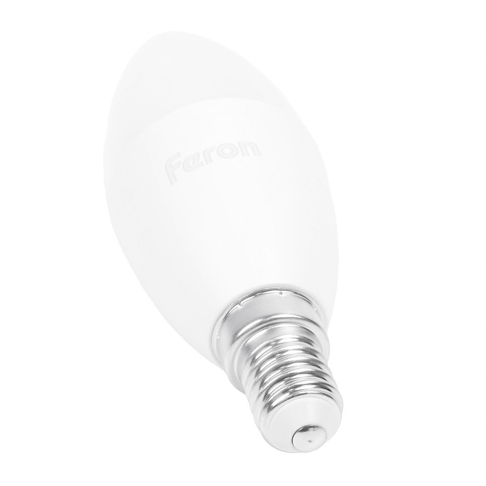Лампа светодиодная Feron LB-97 Свеча E14 7W 175-265V 6400K, артикул FERON 25477