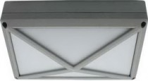 Светильник Ecola GX53 LED B4157S  накладной IP65 матовый Прямоугольник/Пирамида алюмин. 2*GX53 Серый 215x135x85
