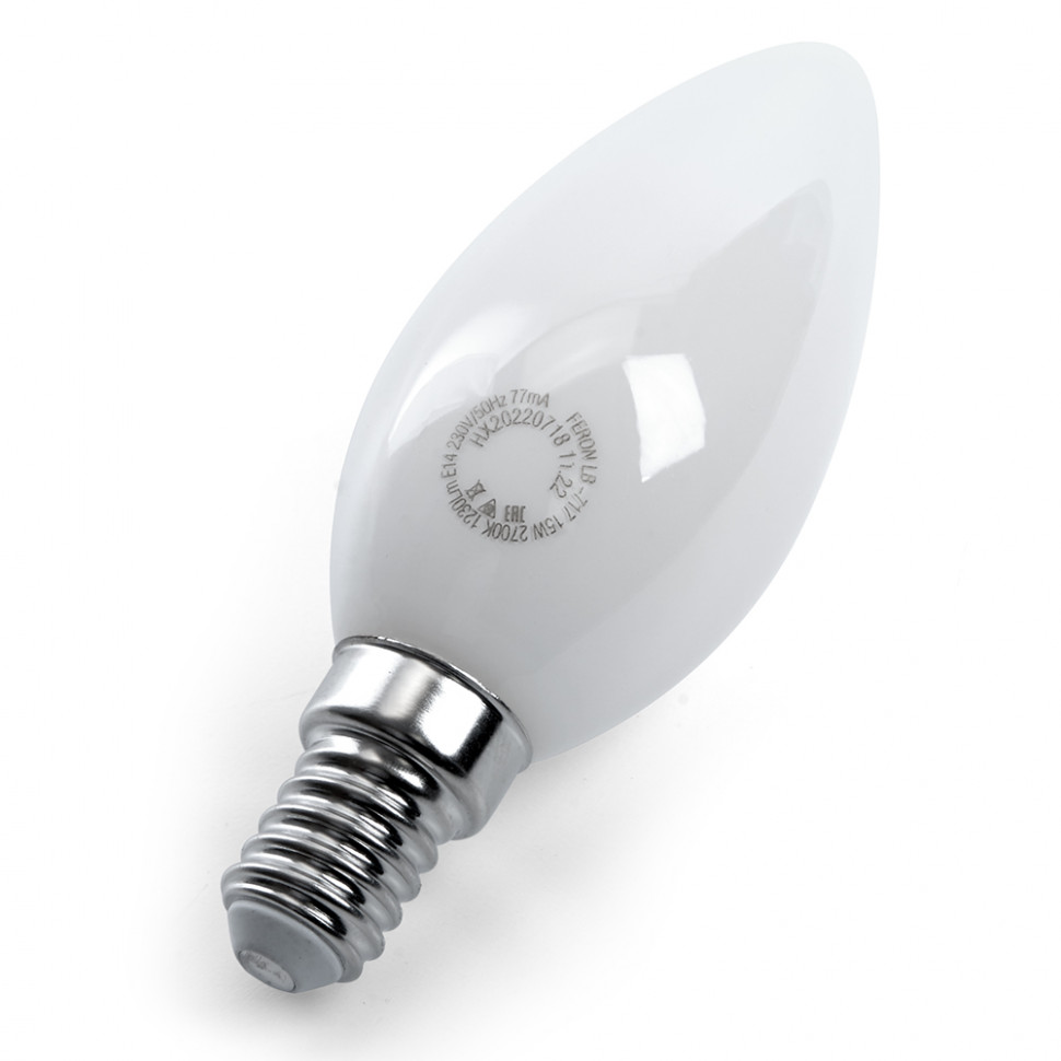 Лампа светодиодная Feron LB-717 Свеча E14 15W 230V 2700K, артикул FERON 38255