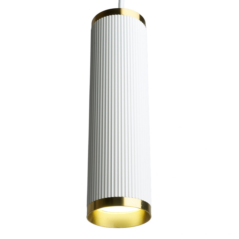 Светильник потолочный Feron ML1908 Barrel GATSBY levitation на подвесе MR16 35W, 230V, белый, античное золото 55*200, артикул FERON 48854