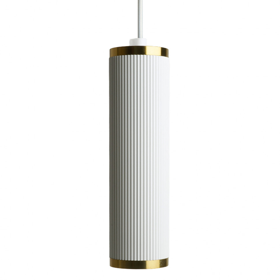 Светильник потолочный Feron ML1908 Barrel GATSBY levitation на подвесе MR16 35W, 230V, белый, античное золото 55*200, артикул FERON 48854