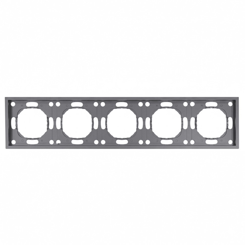 Рамка STEKKER, PFR00-5005-10 5-местная, серия Эмили, платиново-серый, soft touch, артикул STEKKER 49966